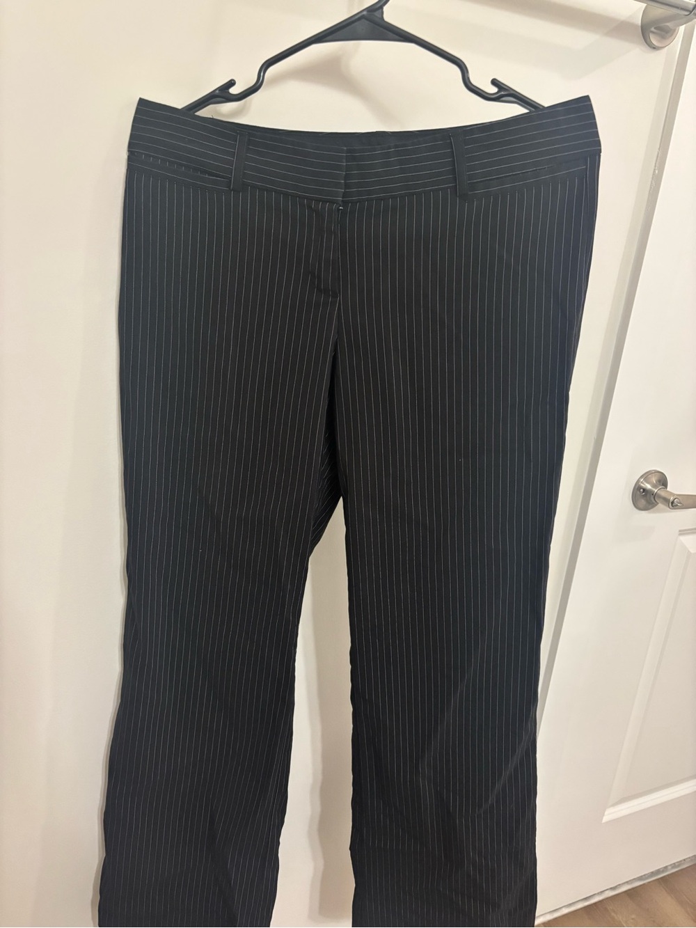 Vintage Black Pinstripe Women's Dress Pants